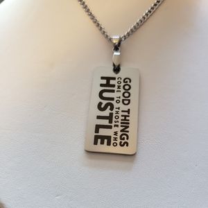 "Good Things....Hustle" Pendant Necklace
